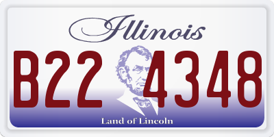 IL license plate B224348