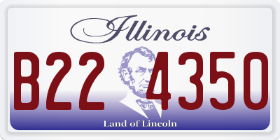 IL license plate B224350