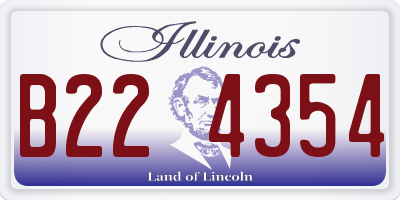 IL license plate B224354
