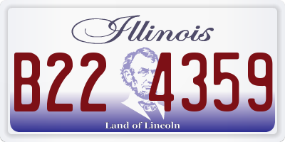 IL license plate B224359