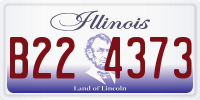 IL license plate B224373
