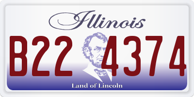 IL license plate B224374
