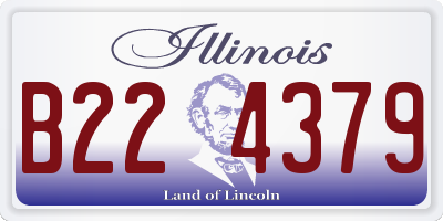 IL license plate B224379