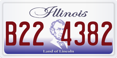 IL license plate B224382