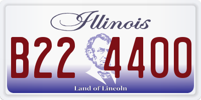 IL license plate B224400