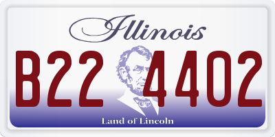 IL license plate B224402