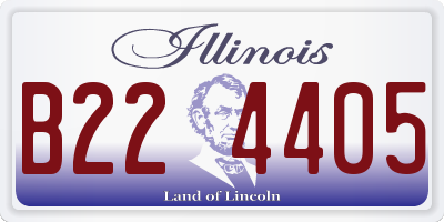 IL license plate B224405