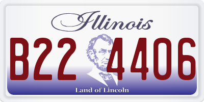IL license plate B224406