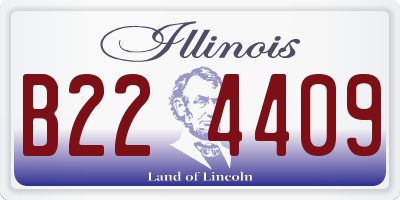 IL license plate B224409