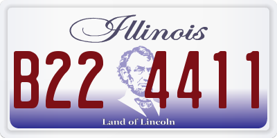 IL license plate B224411