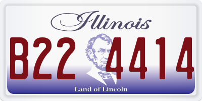 IL license plate B224414