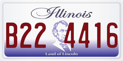 IL license plate B224416