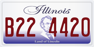 IL license plate B224420