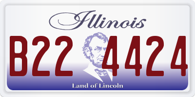 IL license plate B224424