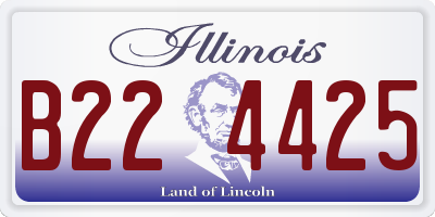 IL license plate B224425