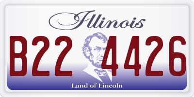 IL license plate B224426