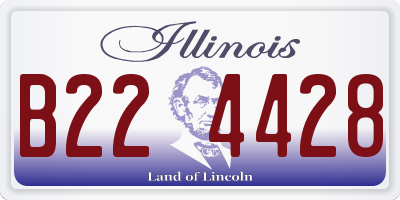 IL license plate B224428