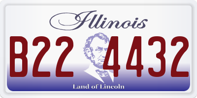 IL license plate B224432