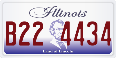 IL license plate B224434