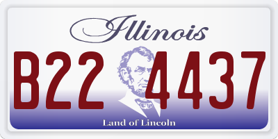 IL license plate B224437