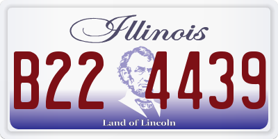 IL license plate B224439
