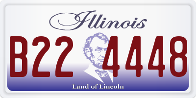 IL license plate B224448
