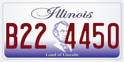 IL license plate B224450