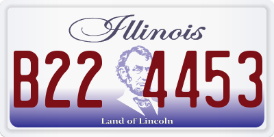 IL license plate B224453