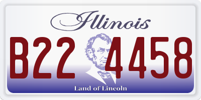 IL license plate B224458