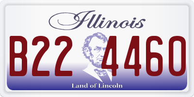 IL license plate B224460