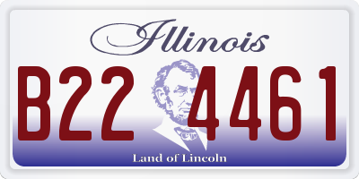 IL license plate B224461