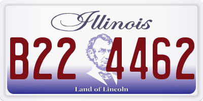 IL license plate B224462