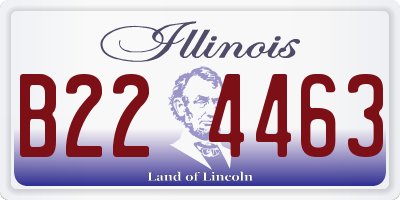 IL license plate B224463