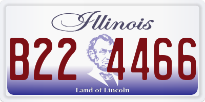 IL license plate B224466