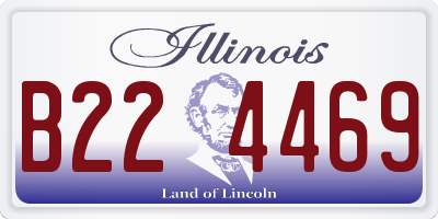 IL license plate B224469