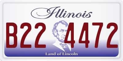 IL license plate B224472