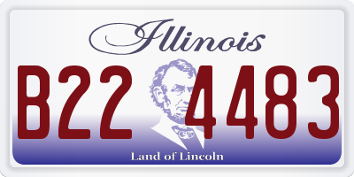 IL license plate B224483