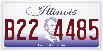 IL license plate B224485