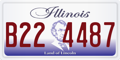 IL license plate B224487