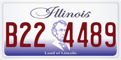 IL license plate B224489