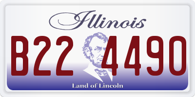 IL license plate B224490