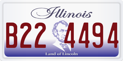 IL license plate B224494