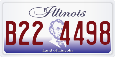 IL license plate B224498