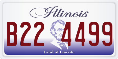 IL license plate B224499