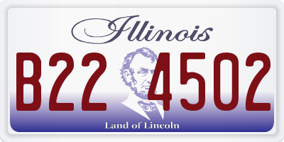 IL license plate B224502
