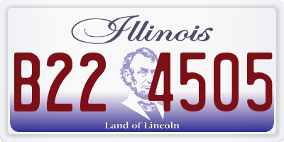 IL license plate B224505