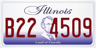 IL license plate B224509