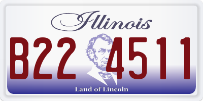 IL license plate B224511