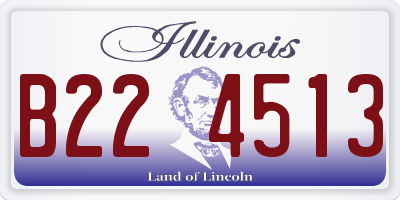 IL license plate B224513