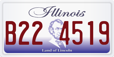 IL license plate B224519